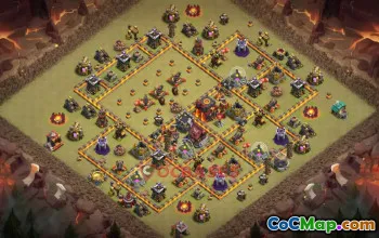 Town Hall 10 War Base | Clash of Clans Strategy (Copy Base Link) #50316