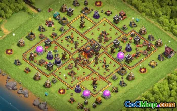 Town Hall 10 War Base | Clash of Clans War Base Layouts #50248