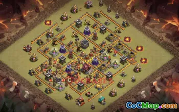 Town Hall 10 War Base | Clash of Clans War Base Link #50285