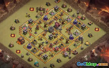Town Hall 10 War Base | Clash of Clans War Base Link #50286