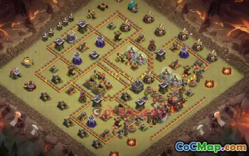 Town Hall 10 War Base | Clash of Clans War Defense (Copy Link) #50283
