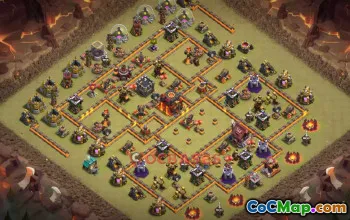 Town Hall 10 War Base | Clash of Clans War Defense Link #50331