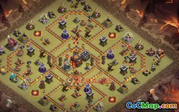 Town Hall 10 War Base | Clash of Clans War Layouts (Copy Link) #50268
