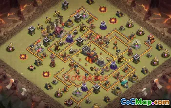 Town Hall 10 War Base | Clash of Clans War Layouts & Link #50306