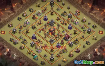 Town Hall 10 War Base | Clash of Clans War Layouts & Links #50289