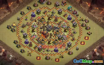 Town Hall 10 War Base – Clash of Clans War Layouts & Links #50297