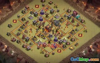 Town Hall 10 War Base | Clash of Clans, War Strategy & Base Link #50291