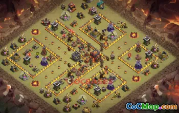 Town Hall 10 War Base Link | Clash of Clans War Defenses #50293