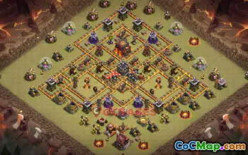 Town Hall 10 War Base Link | Clash of Clans War Strategies #50309