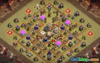 Municipio 11 Layout di base COC: mappe agricole e trofei #13771