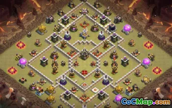 Layouts da base da prefeitura 11 COC: mapas de casa e guerra #14794