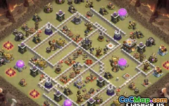 Town Hall 11 Layouts e mapas da base do COC - Home e Guerra #14422