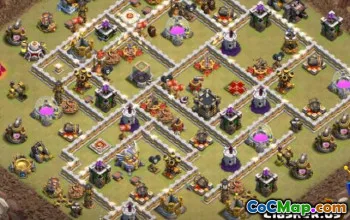 Layouts da base da prefeitura 11 COC - Mapas de guerra e vila doméstica #14138