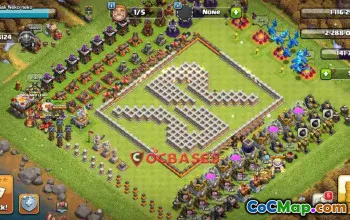 Town Hall 11 Fun Base: Anti Queen Charge & Miner | Clash of Clans #24337