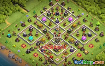 Town Hall 11 Hybrid Base: Anti 2 Stars & Anti Air | Clash of Clans #19985