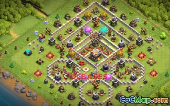 Town Hall 11 Hybrid Base: Boost Farming & Trophies in COC #18984