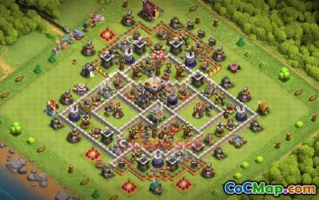 Town Hall 11 Hybrid Base – Clash of Clans Copy Link #50166