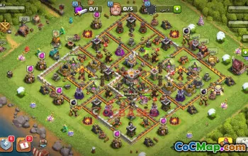Town Hall 11 Hybrid Base | Clash of Clans TH11 Copy Link #50161