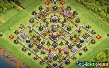 Town Hall 11 Hybrid Base – Copy Base Link | Clash of Clans #50156