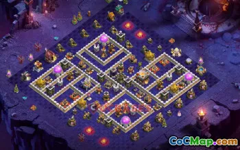 Town Hall 11 Hybrid Base with Copy Link #55719