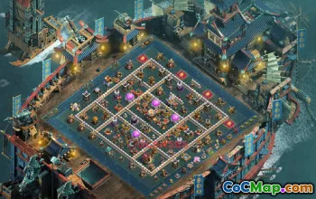 Town Hall 11 Hybrid Base with Copy Link #55748