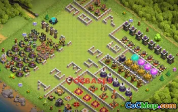Town Hall 11 Progress Base | Fun Clash of Clans Copy Base #20916