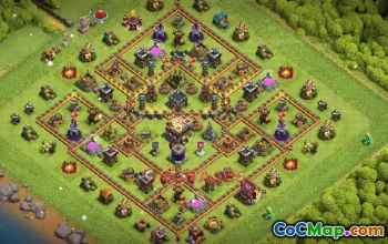 Town Hall 11 Trophy Base – Clash of Clans | Base Link #50184