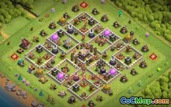 Town Hall 11 Trophy Base | Clash of Clans Defense Link #50208