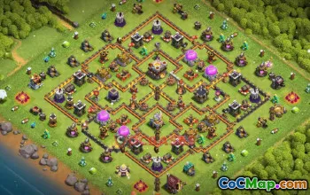 Town Hall 11 Trophy Base | Clash of Clans Defense Strategy #50182