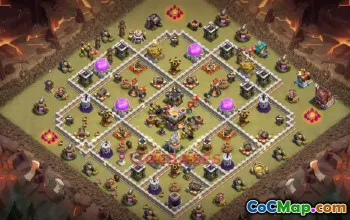 Town Hall 11 War Base - Clash of Clans | Copy Base Link #50212