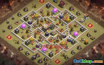 Town Hall 11 War Base - Clash of Clans | Copy Base Link #50230