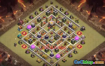 Town Hall 11 War Base | Clash of Clans Defense Strategies (Copy Base Link) #50213