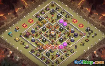 Town Hall 11 War Base | Clash of Clans Defense Strategy #50193