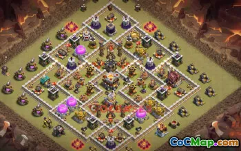 Town Hall 11 War Base | Clash of Clans Strategy & Link #50190