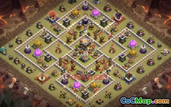 Town Hall 11 War Base | Clash of Clans Strategy & Link #50238
