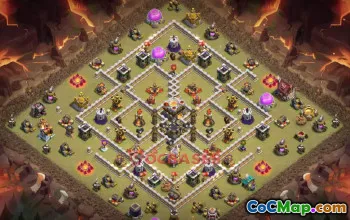 Town Hall 11 War Base – Clash of Clans War Defense (Copy Link) #50187