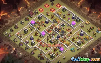 Town Hall 11 War Base | Clash of Clans War Defense Link #50171