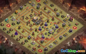 Town Hall 11 War Base - Clash of Clans War Defense Strategy #50177