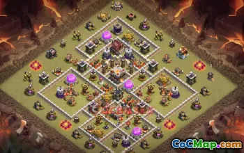 Town Hall 11 War Base | Clash of Clans War Strategies & Base Link #50195