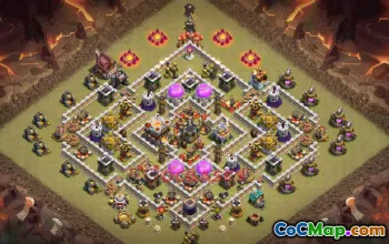 Town Hall 11 War Base | Clash of Clans War Strategies & Base Link #50198