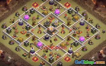 Town Hall 11 War Base | Clash of Clans War Strategies (Copy Base Link) #50172