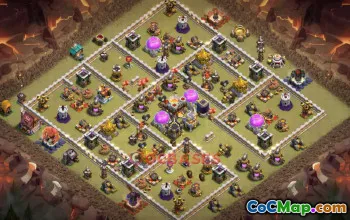 Town Hall 11 War Base | Clash of Clans War Strategies (Copy Base Link) #50237