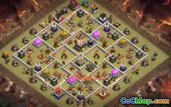 Town Hall 11 War Base - Clash of Clans War Strategy & Link #50234