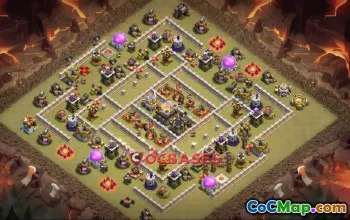 Town Hall 11 War Base - Symmetric & Anti 3 Stars | Clash of Clans #23879