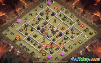 Town Hall 11 War Base with Copy Link #56813