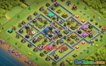 Town Hall 12 Base: Anti-Ground Farming & 3-Star Defense #19311