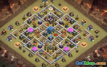 Town Hall 12 Base Layouts: Farming and Trophy Maps voor COC #14522