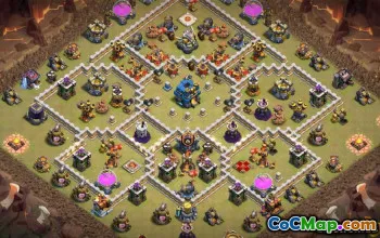 Coc -Maps & Links #14329 용 타운 홀 12 기본 레이아웃