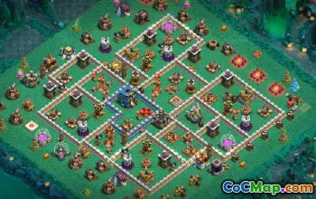 Town Hall 12 Base Layouts: War, Trophy & Home Village Maps #16747