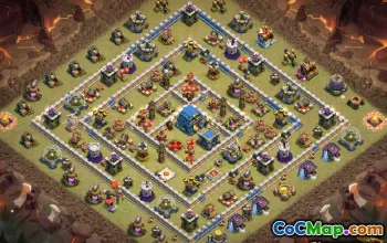 Ratusz 12 Układy bazy COC - dom, wojna, mapy trofeów #14546
